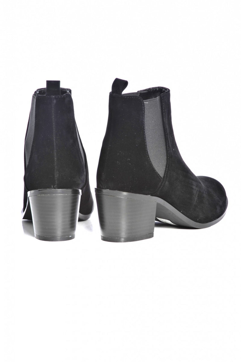 Plain Small  Heeled Back Boot