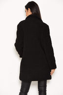 Black Teddy Faux Fur Coat