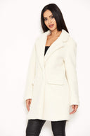 White Teddy Faux Fur Coat