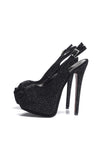 Diamante Sling Back Heels