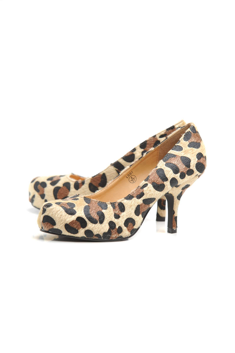 Cheetah low heels hot sale