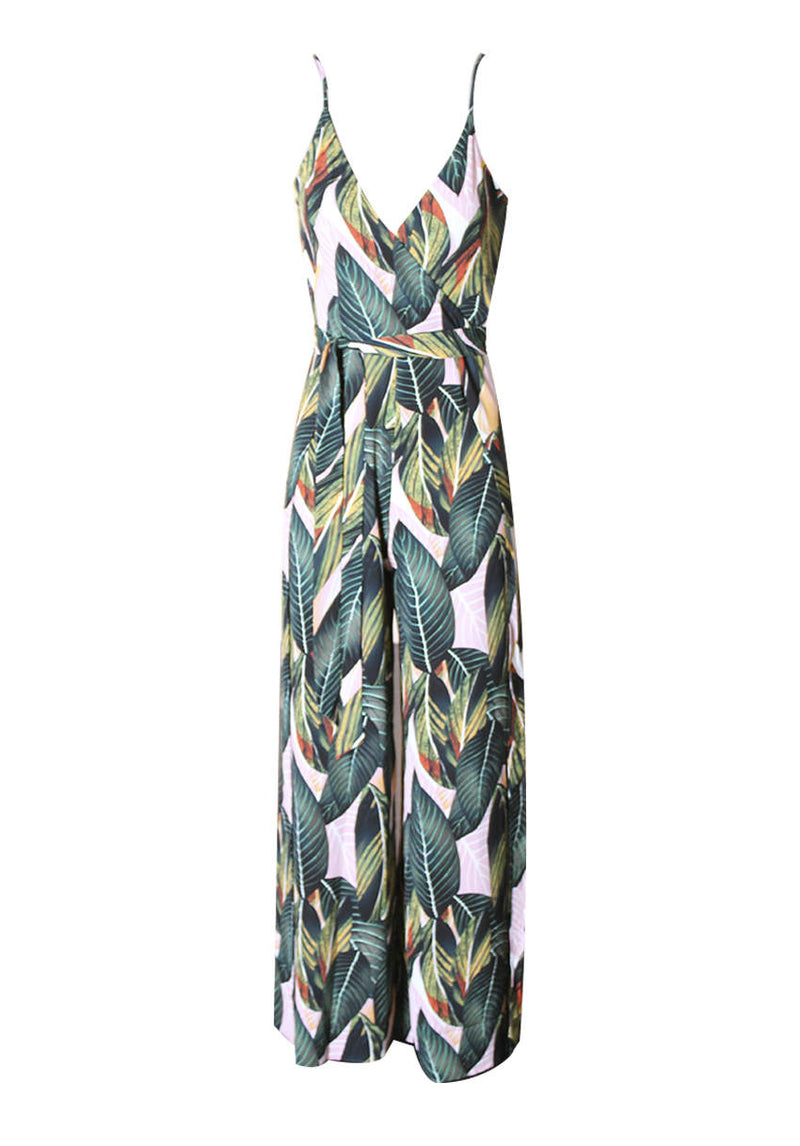 Ax paris best sale leaf print jumpsuit