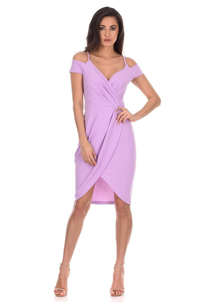 Lilac Wrap Around Dress