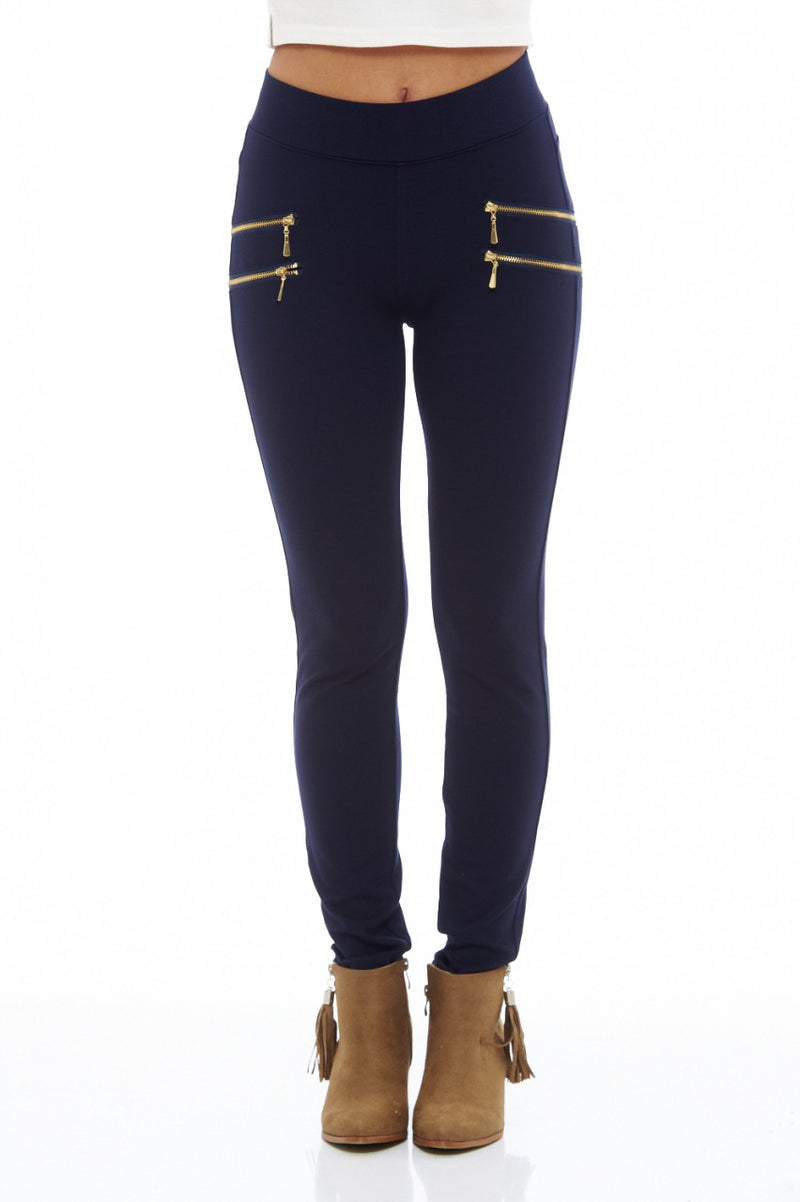 Zip Detail Leggings