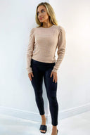 Misty Rose Sequin Knit jumper