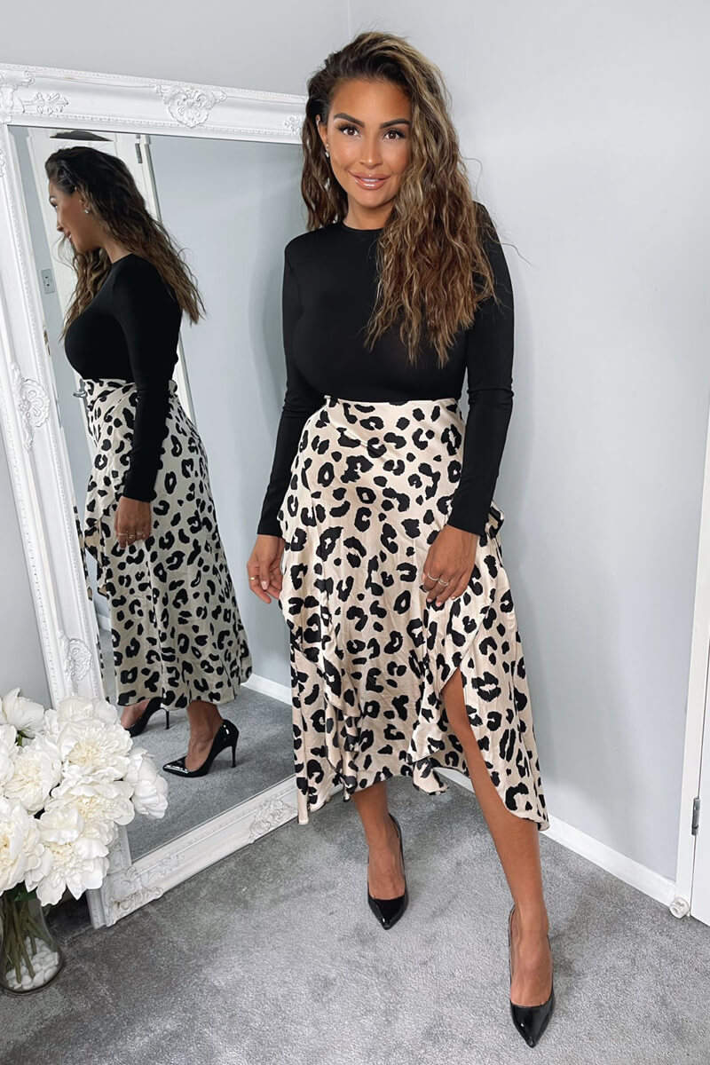 dalmatian sequin dress Alvina Bodycon Dress in Dalmatian