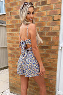 Multi Floral Tie Back Playsuit