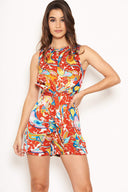 Multi Front Knot Playsuit