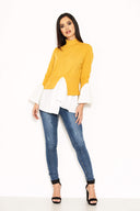 Mustard Polo Neck Shirt Jumper