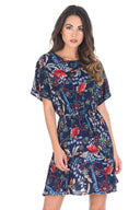 Navy Floral Summer Dress