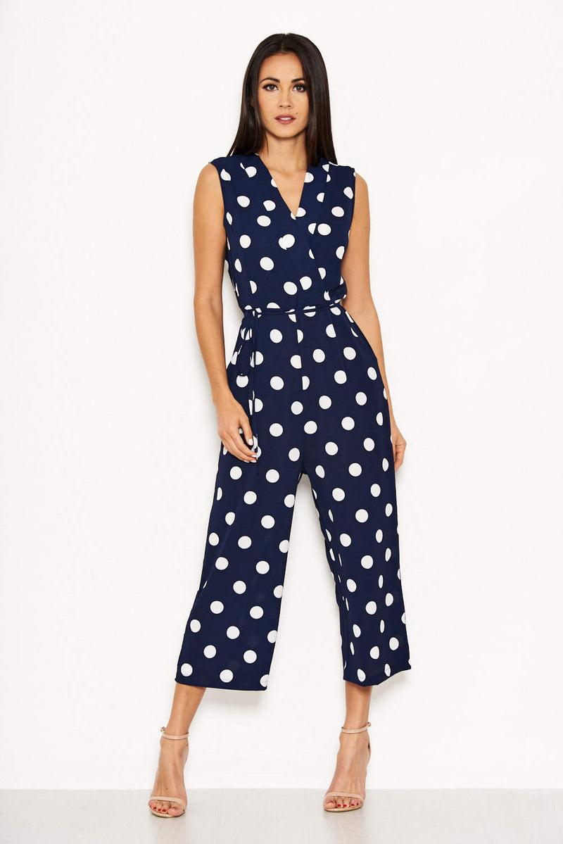 Printed Tie Detail Waisted Jumpsuit | M&S Collection | M&S