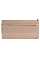 Nude Studded Clutch Bag