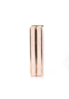 Nude Suede Box Clutch with Gold Detail