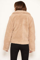 Oatmeal Teddy Faux Fur Short Coat