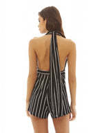 Striped Halterneck  Playsuit