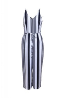 Striped Culotte Jumpsuit