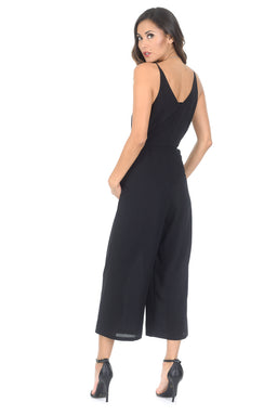 Black Spaghetti Strap Jumpsuit