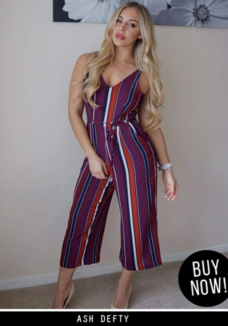 Printed Culotte Jumpsuit