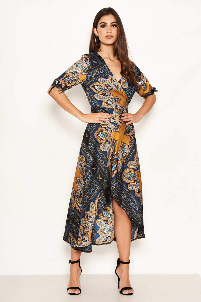 Wrap Maxi Dress | Paisley Wrap Maxi Dress | Maxi Dresses
