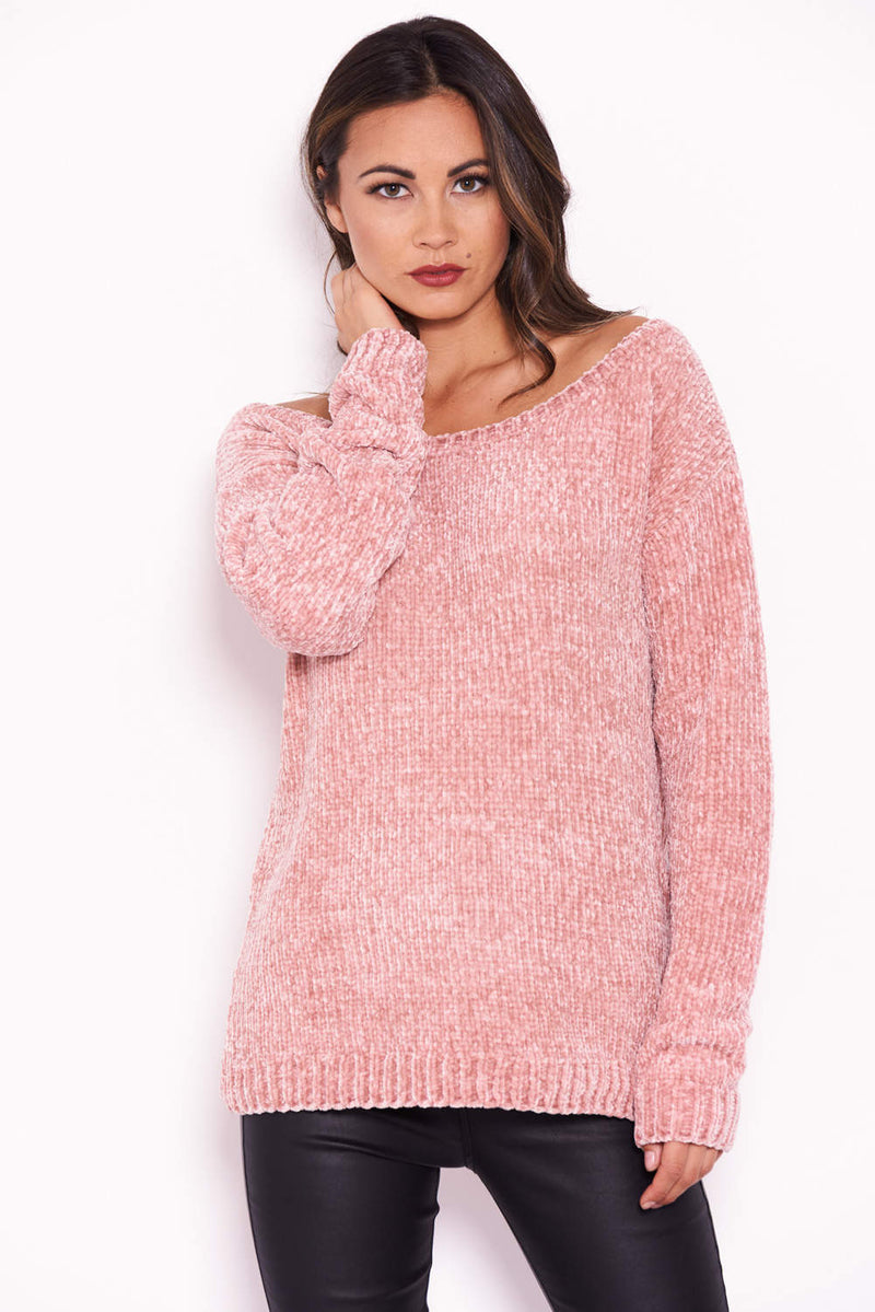 Pink Chenille Jumper