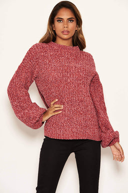 Pink Chenille Mix Blend Jumper
