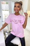 Pink Jadore Oversized Tee