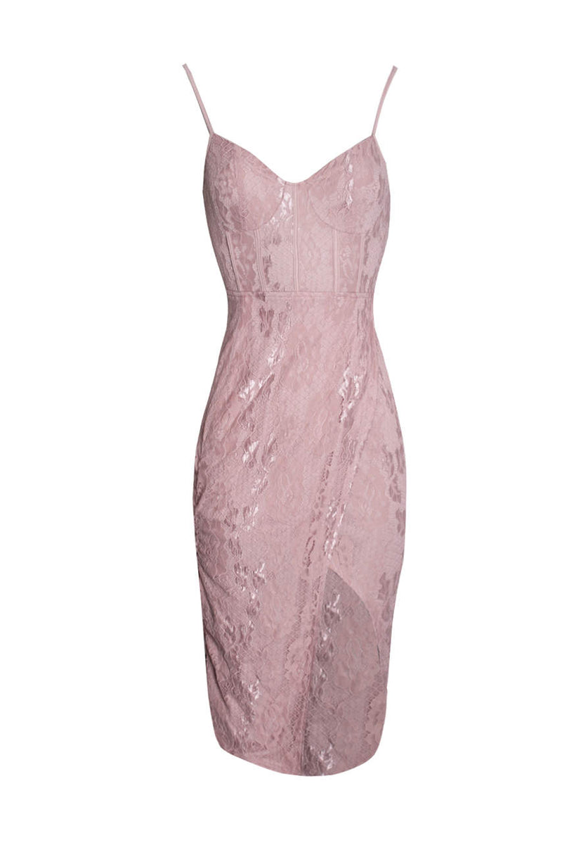 ax paris pink lace dress Mini Dress Ax Paris Lace Skater Dress AX Paris Pink Floral Puff Sleeve Mini Skater Dress