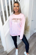 Pink Liberte Printed Sweatshirt