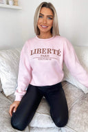 Pink Liberte Printed Sweatshirt