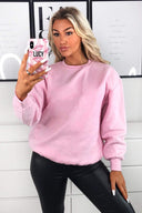 Pink Oversized Sweatshirt
