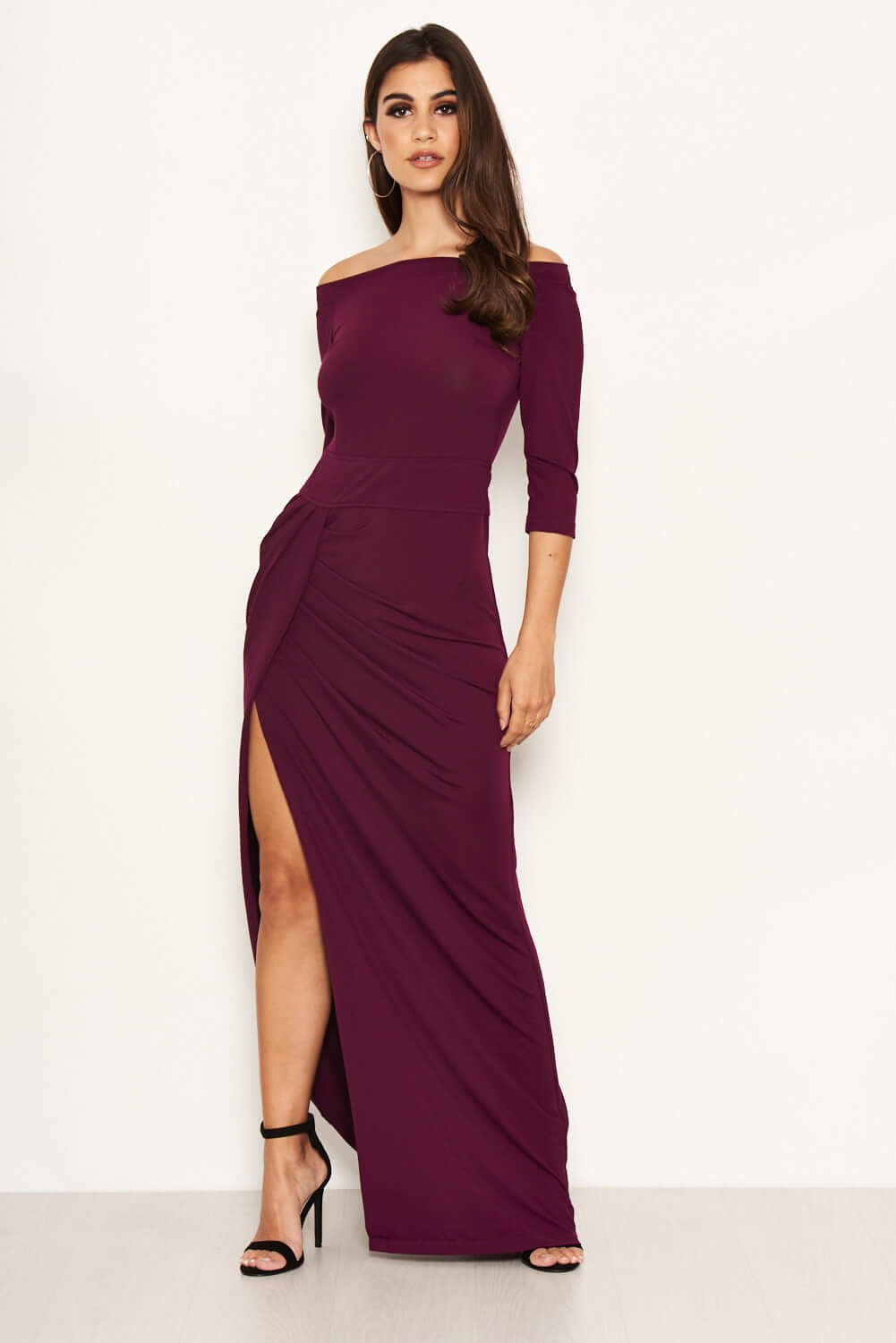 Plum Maxi Dress | Plum Off The Shoulder Maxi Dress Plum Maxi Dress | Plum Off The Shoulder Maxi Dress