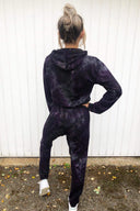 Plum Tie Dye Hoodie and Joggers Set