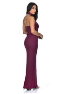 Plum Lace Maxi Dress