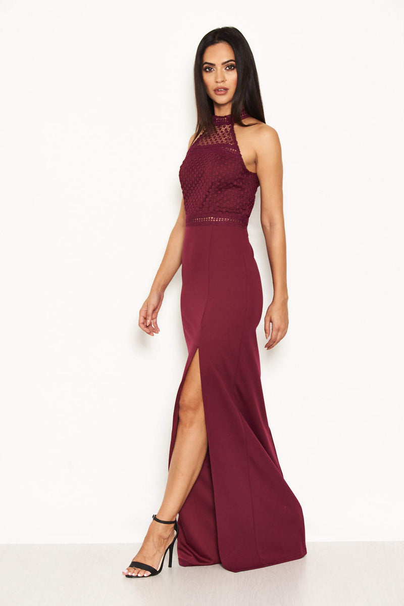 Ax paris plum online maxi dress