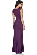 Plum Slinky Maxi Dress