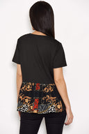 Printed Frill T-Shirt
