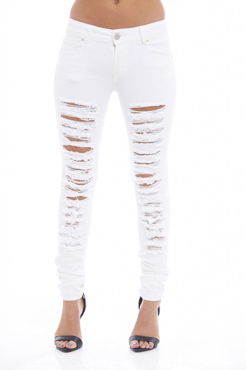 White Ripped Jeans