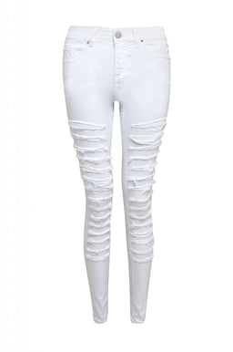 White Ripped Jeans