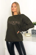 Khaki J'adore Sweatshirt