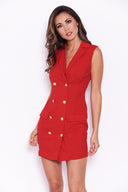 Red Blazer Dress