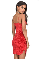Ax paris crushed velvet dress online