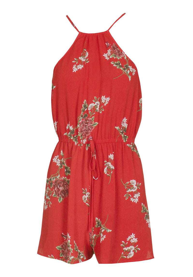 Drawstring playsuit cheap