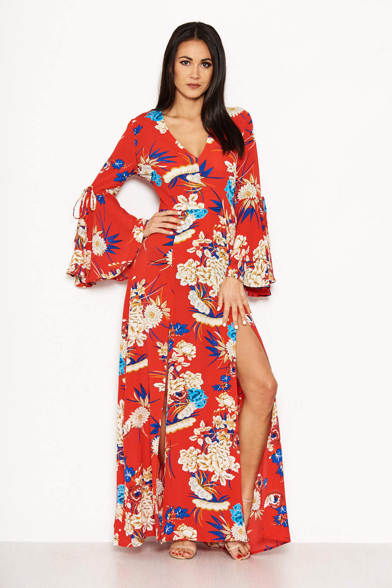 Plt red floral dress sale