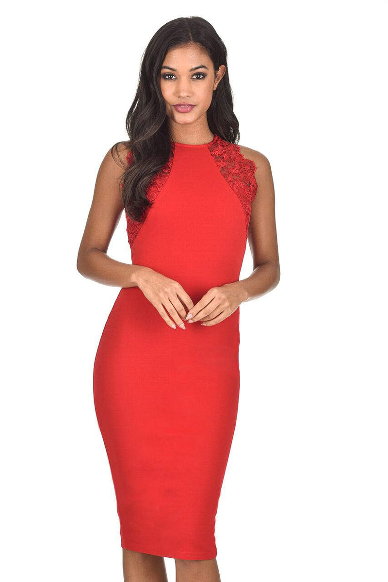 ax paris red lace dress Lace Dresses Colour_Red AX Paris