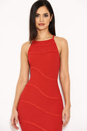 Red Strappy Fishtail Dress