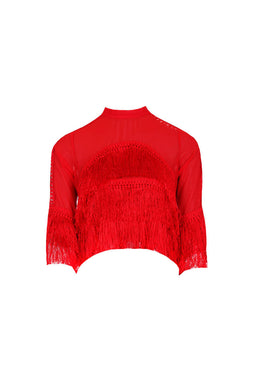 Red Tassel Top
