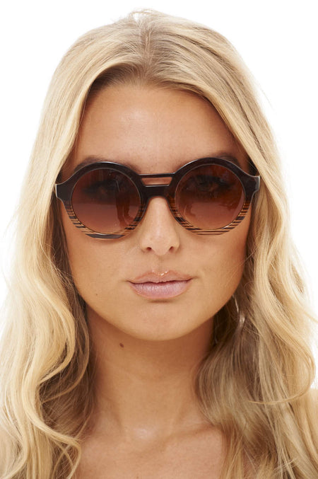 Striped Retro Sunglasses