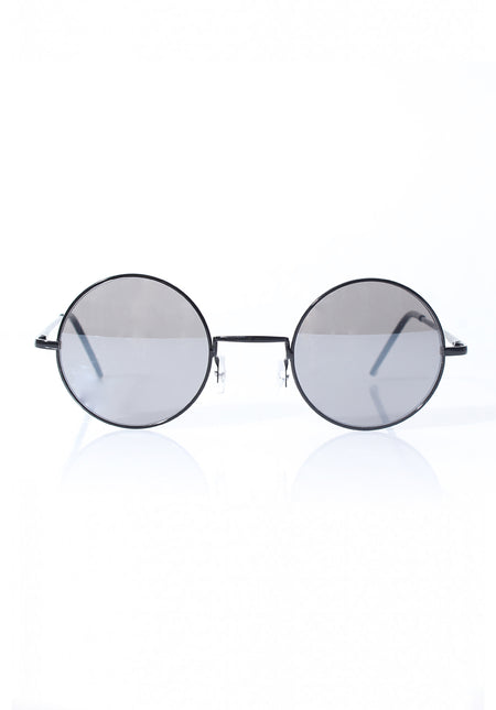 Retro Black Circle Sunglasses