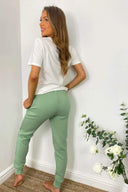 Sage Basic Drawstring Joggers