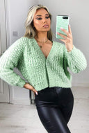 Sage Chunky Knit Cardigan